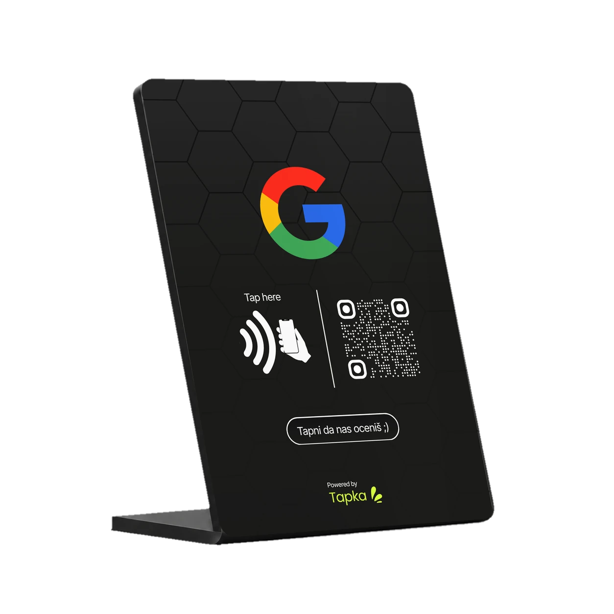 Tapka Stalak za Google Recenzije 2.0 - Crni