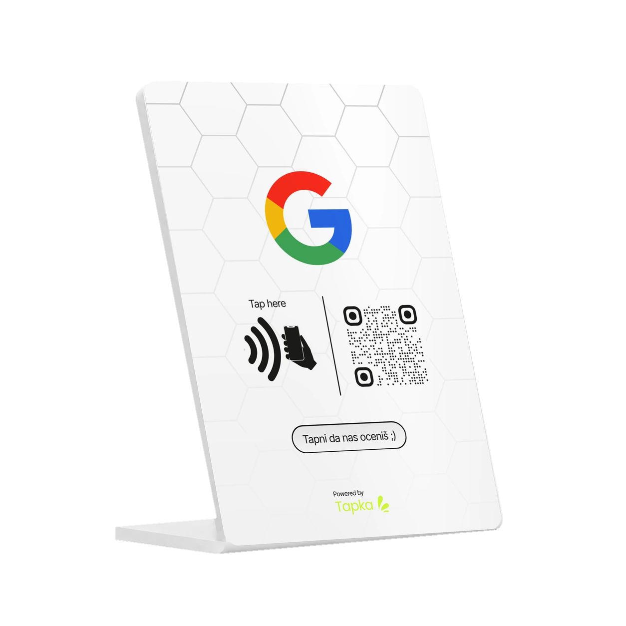 Tapka Stalak za Google Recenzije 2.0 - Beli